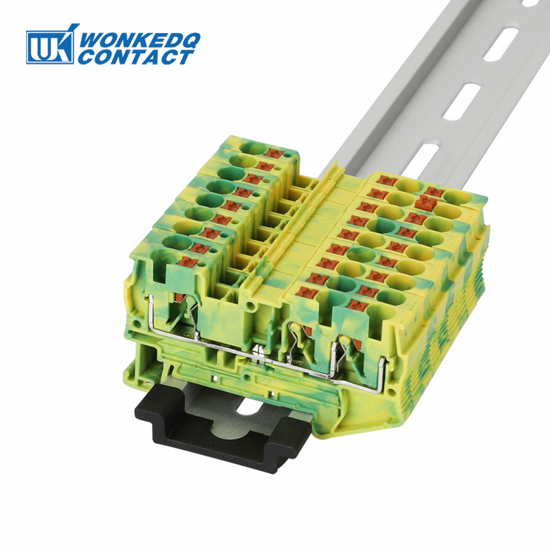 Push Fit Connector - PT4-TW-PE Ground Terminals 3 Conductor PT