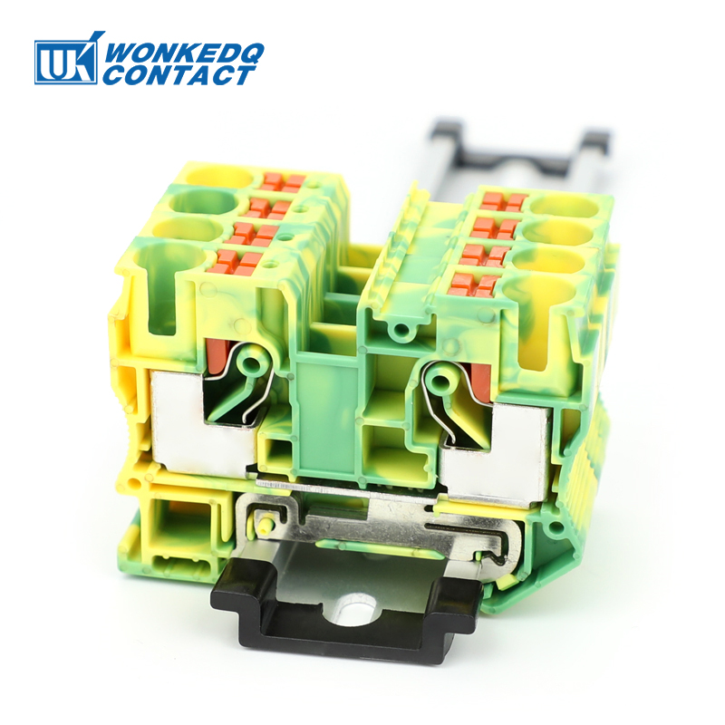 Push Fit Connector - PT10-PE Push-in Ground Feed Through Din