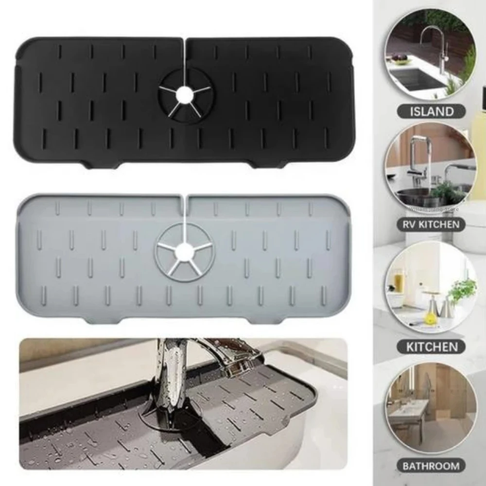 Silicone Tap Washer - Silicone Kitchen Faucet Mat for Sink