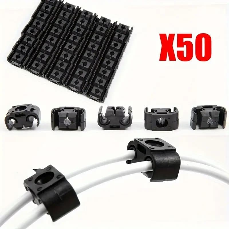 50pcs Car Brake Line Clips Cab - огляд і ціна Plastic Pipe Clip