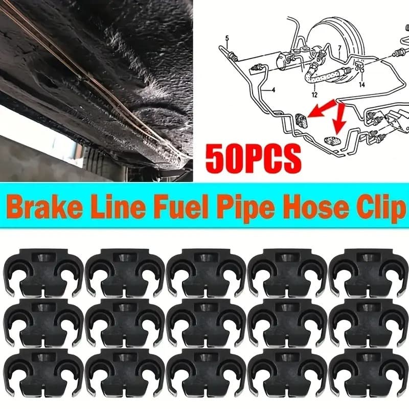 50pcs Car Brake Line Clips Cab - огляд і ціна Plastic Pipe Clip