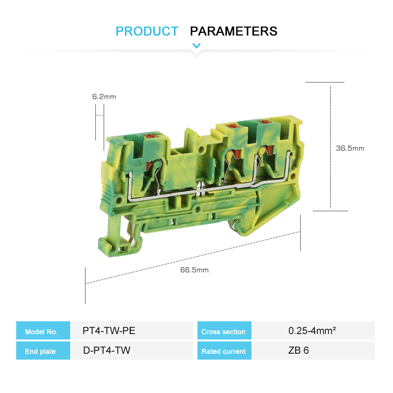 PT4-TW-PE Ground Terminals 3 C - огляд і ціна Push Fit Connector