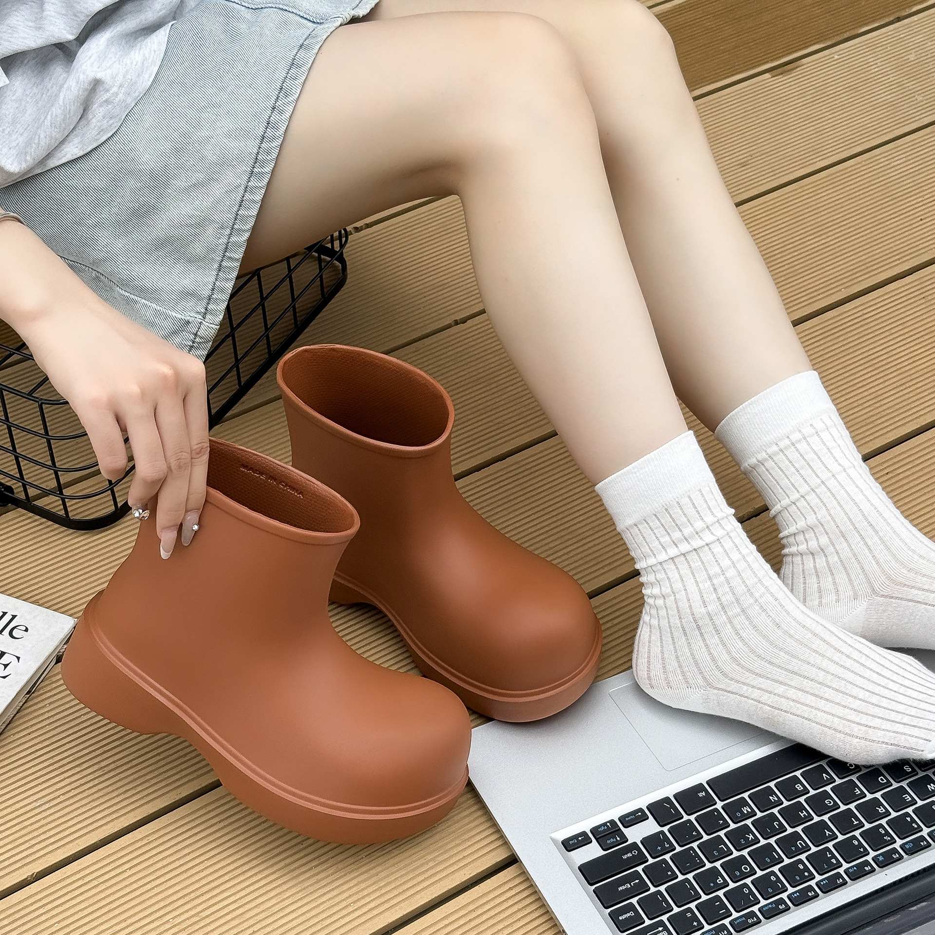 Korean rain boots 2025 women's - огляд і ціна Pipe Bending Spring