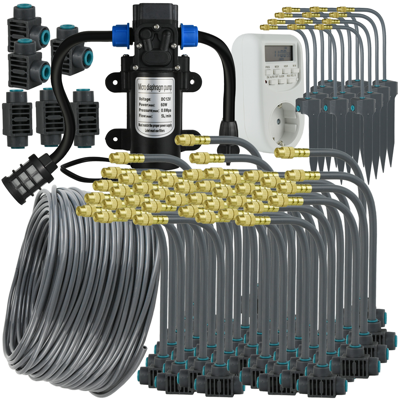 Garden Misting Cooling System  - огляд і ціна Push Fit Connector