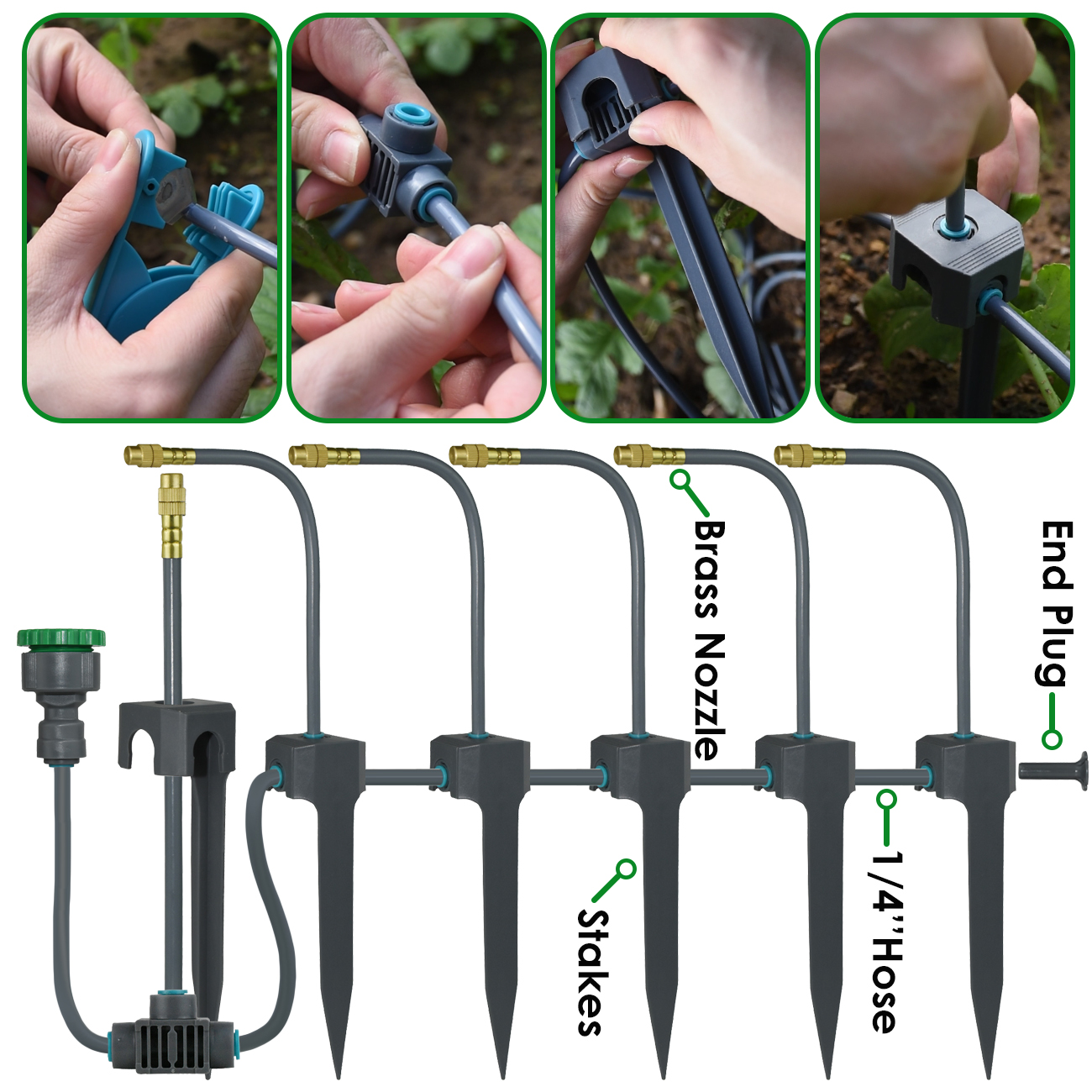 Garden Misting Cooling System  - огляд і ціна Push Fit Connector