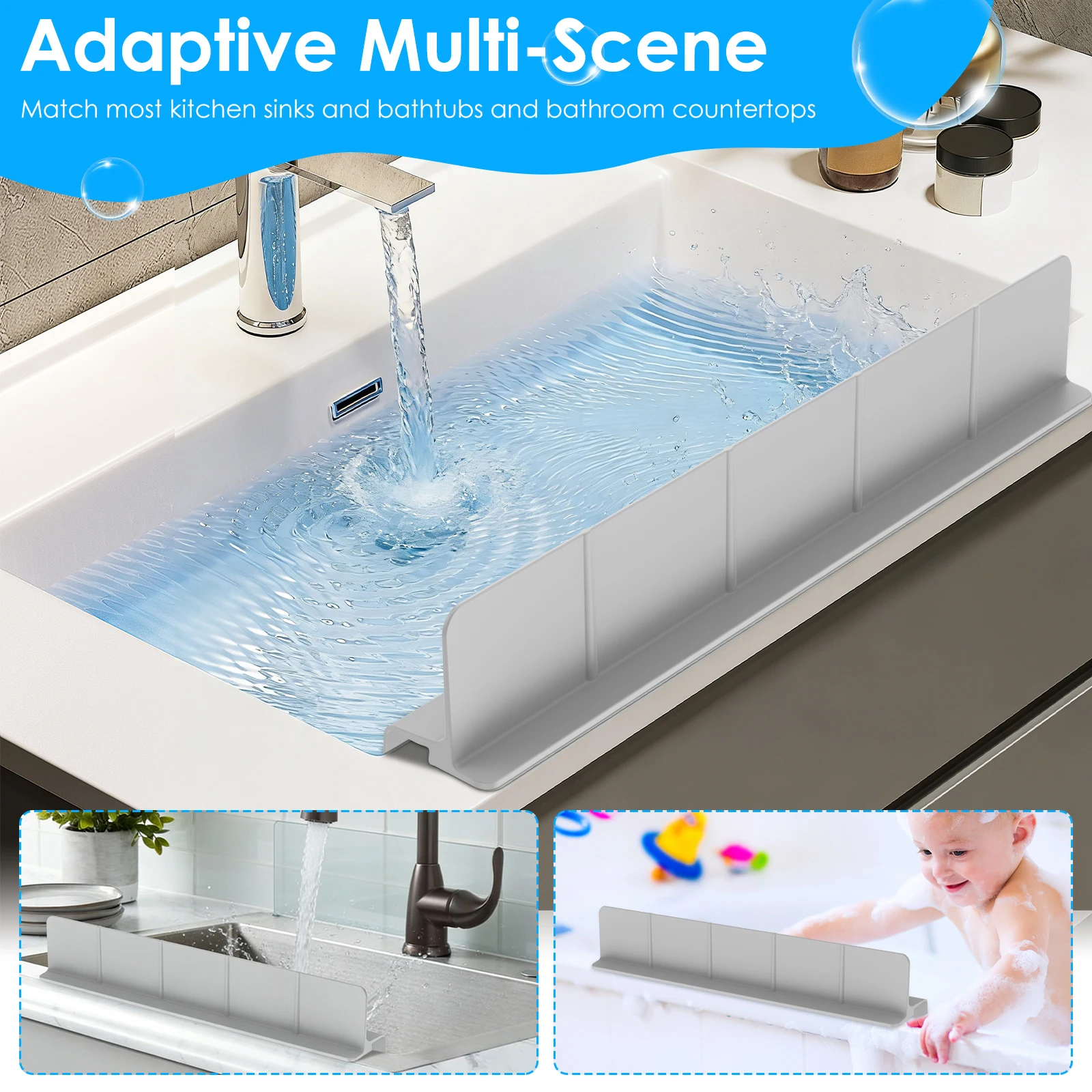 Silicone Sink Splash Guard Kit - огляд і ціна Silicone Tap Washer
