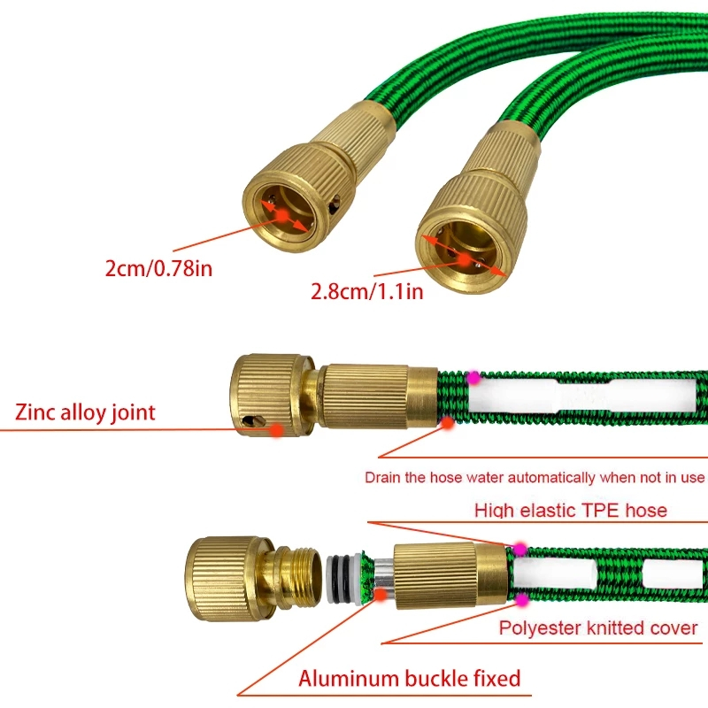 Garden Telescopic Water Pipe H - огляд і ціна Flexible Hose Braided