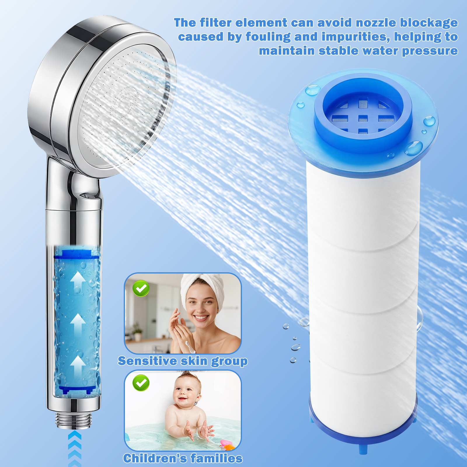 20Pcs Replacement Shower Filte - огляд і ціна Shower Valve Cartridge