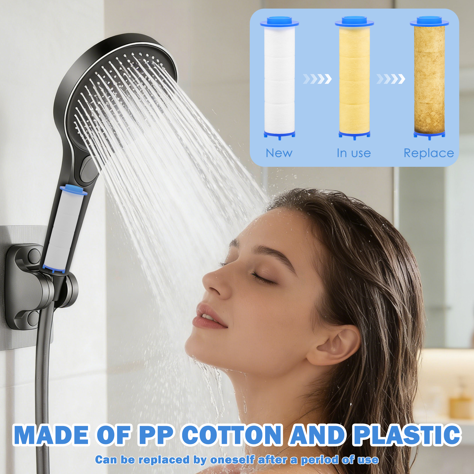 20Pcs Replacement Shower Filte - огляд і ціна Shower Valve Cartridge