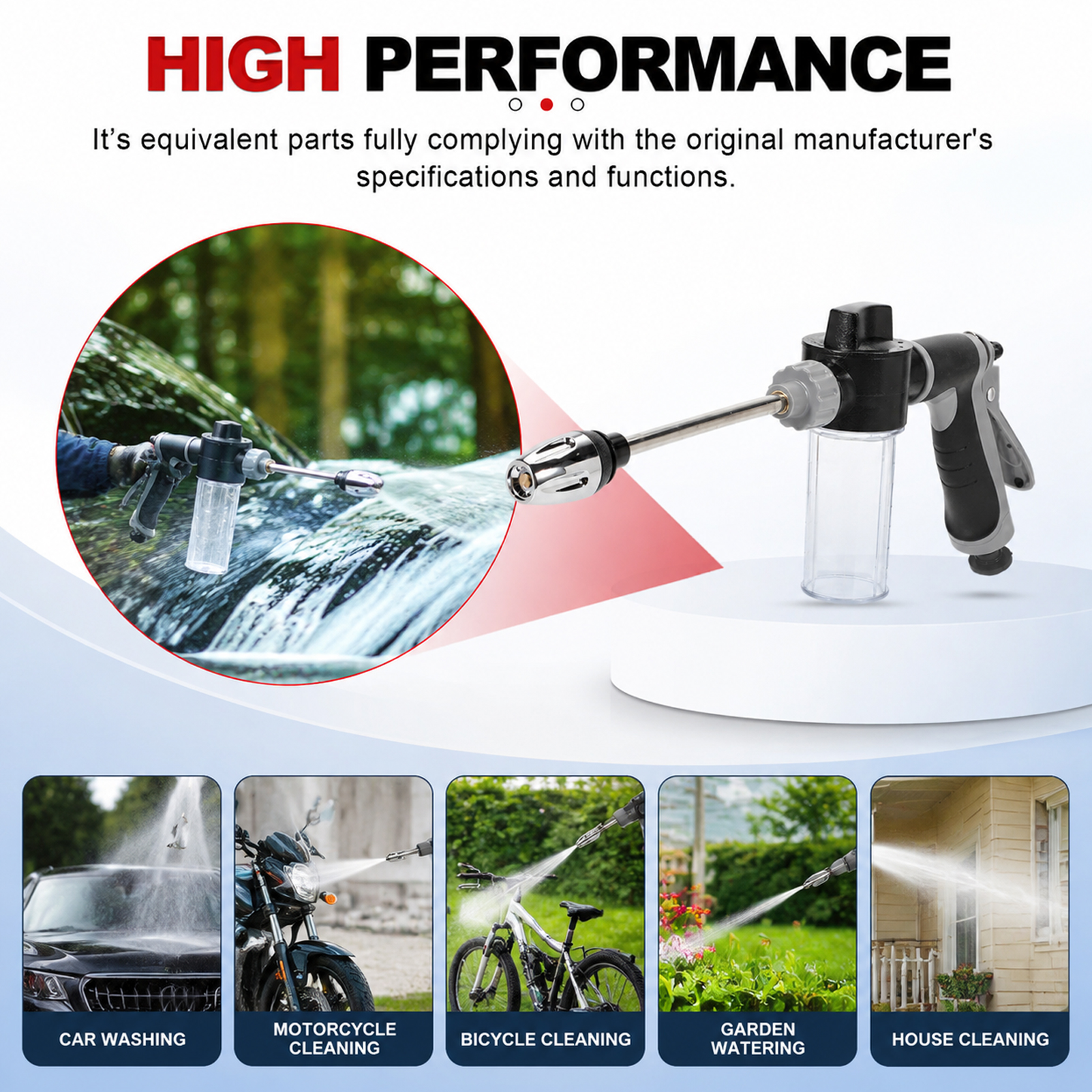 Long Pole Washing Tool for Car - огляд і ціна Flexible Hose Braided